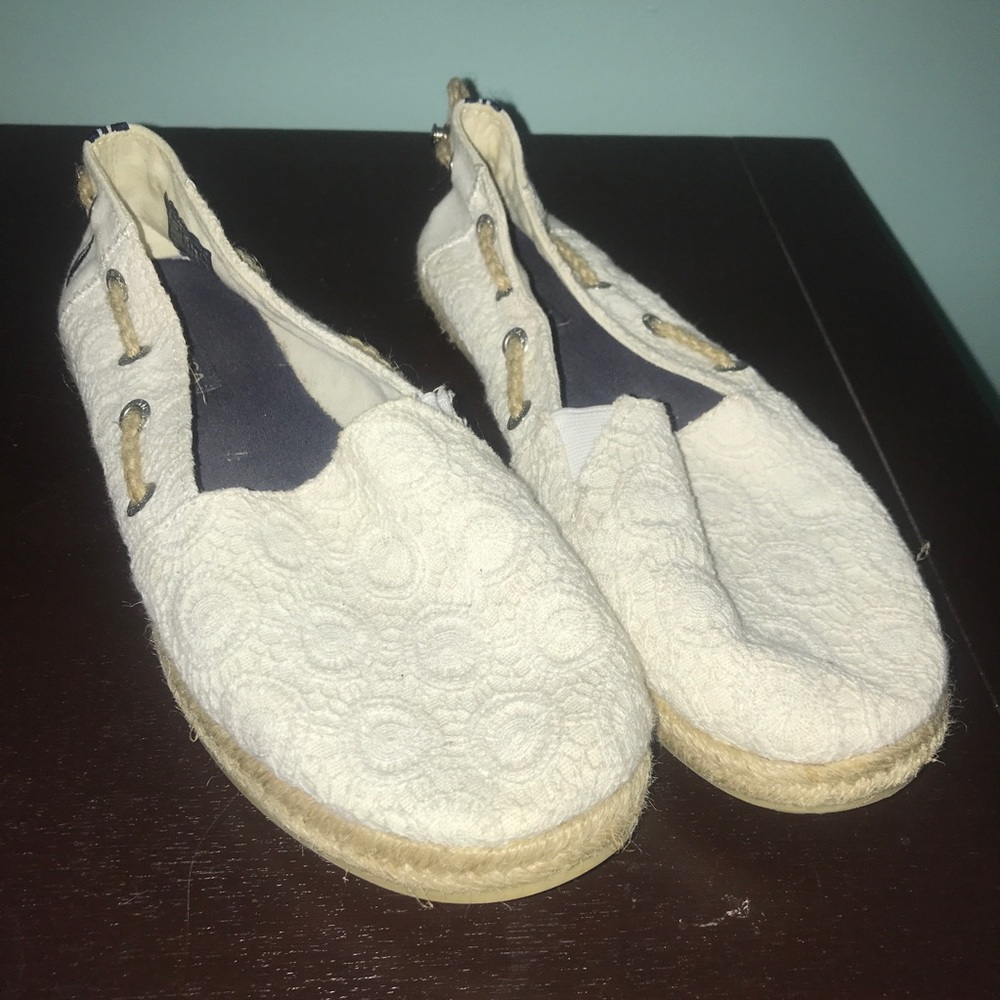 nautical espadrille flats